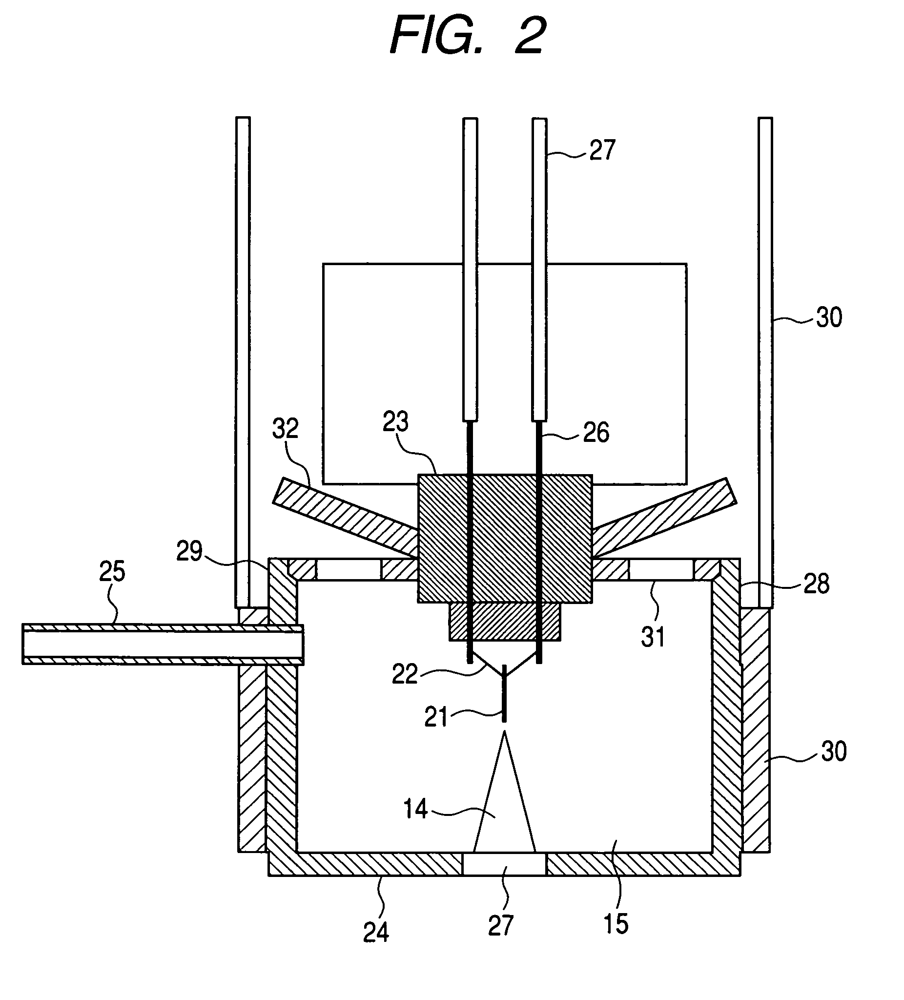 Gas field ion source, charged particle microscope, and apparatus