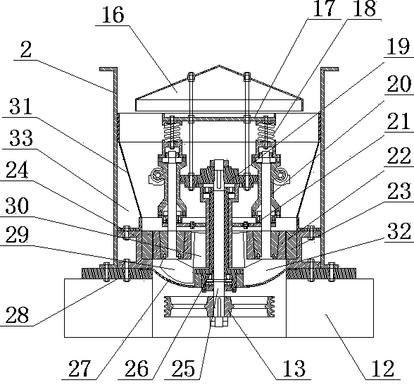 Closed loop balance wheel pulse sand making machine and sand making method