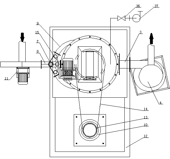 Closed loop balance wheel pulse sand making machine and sand making method