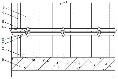 Rotten root prevention construction method for shear walls, columns and other concrete vertical structures