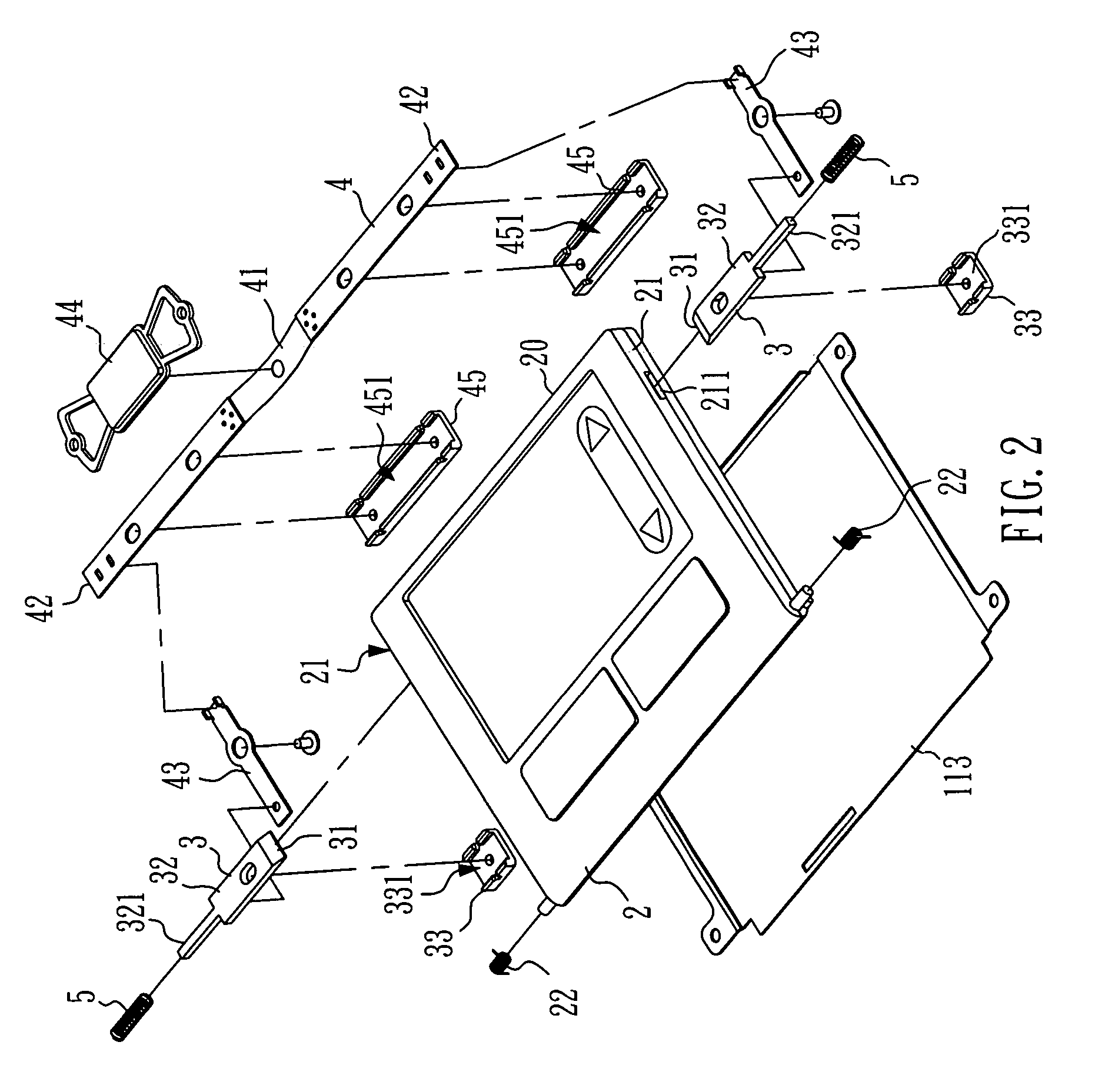 Swivel display inclining structure