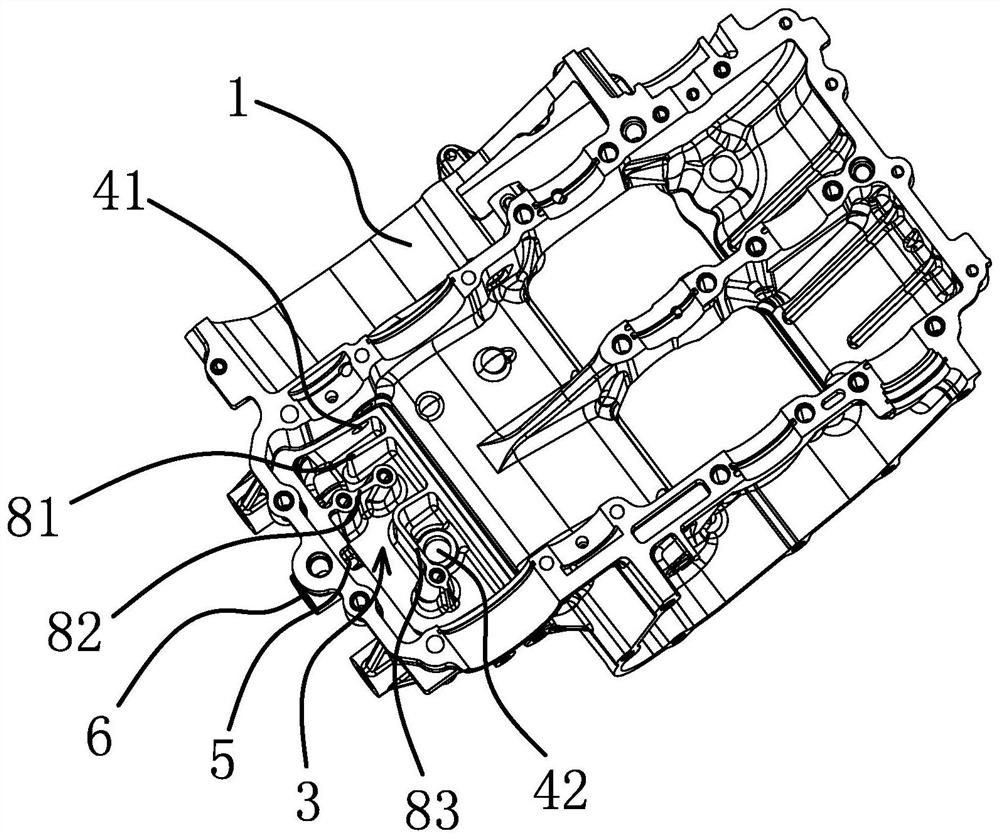 Oil-gas separation structure of engine