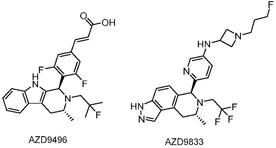 Tetrahydroisoquinoline compounds as selective estrogen receptor down-regulator, synthesis method and application