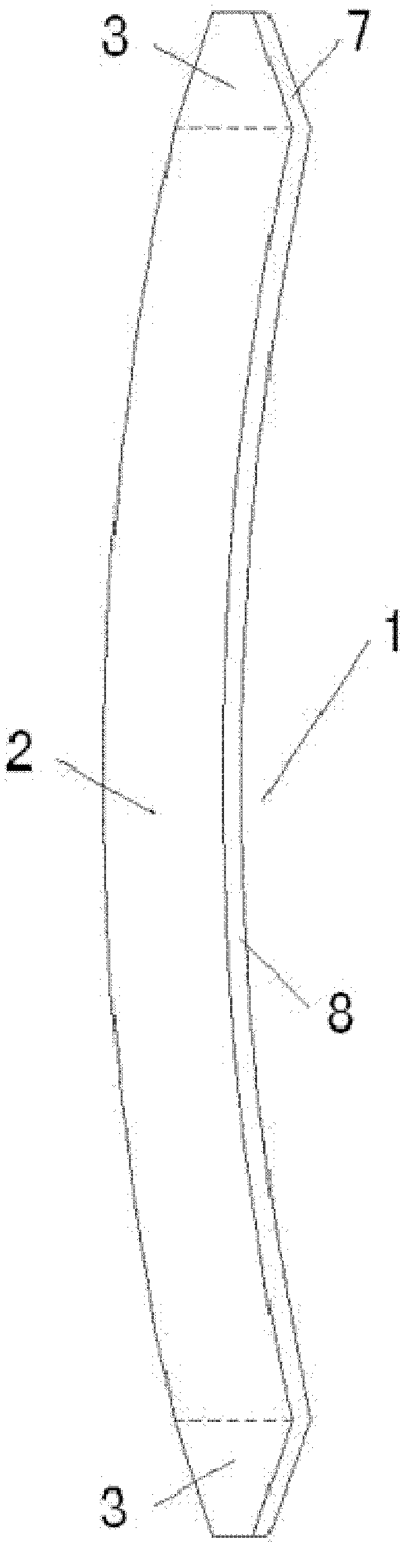 Fibrous composite plate spring and manufacturing process thereof