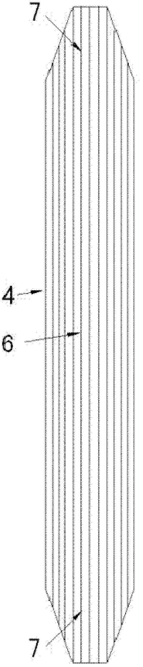 Fibrous composite plate spring and manufacturing process thereof