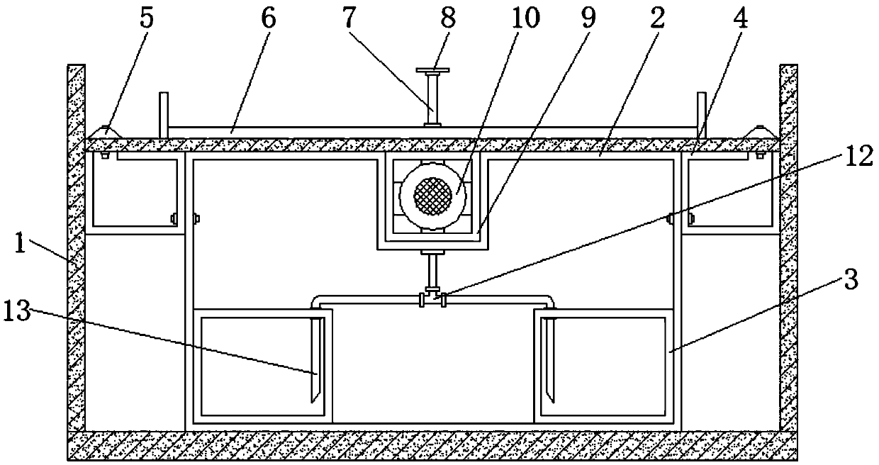 Environment-friendly and energy-saving type building water supply and drainage system for urban community roofs