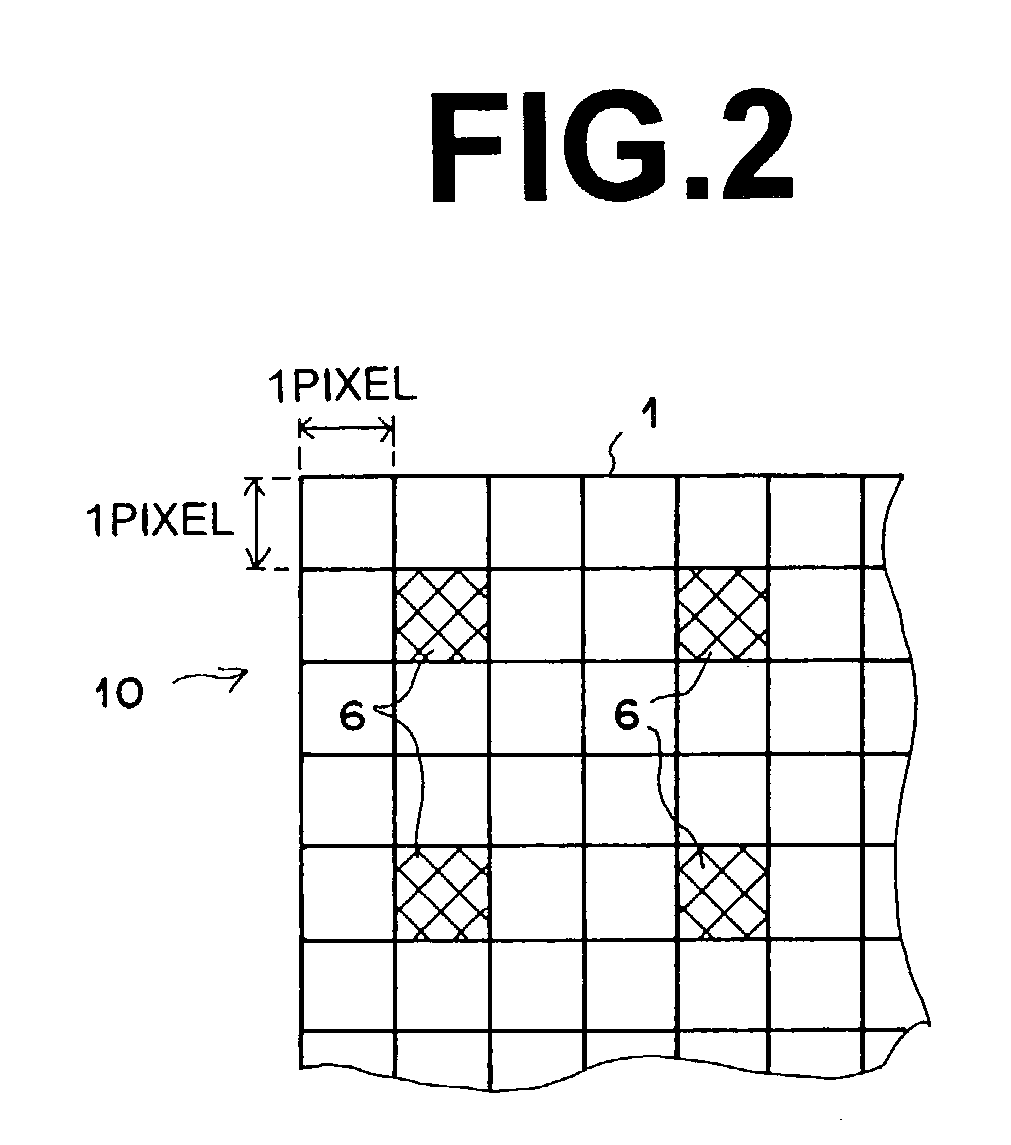 Image reading method and image recording and reading device