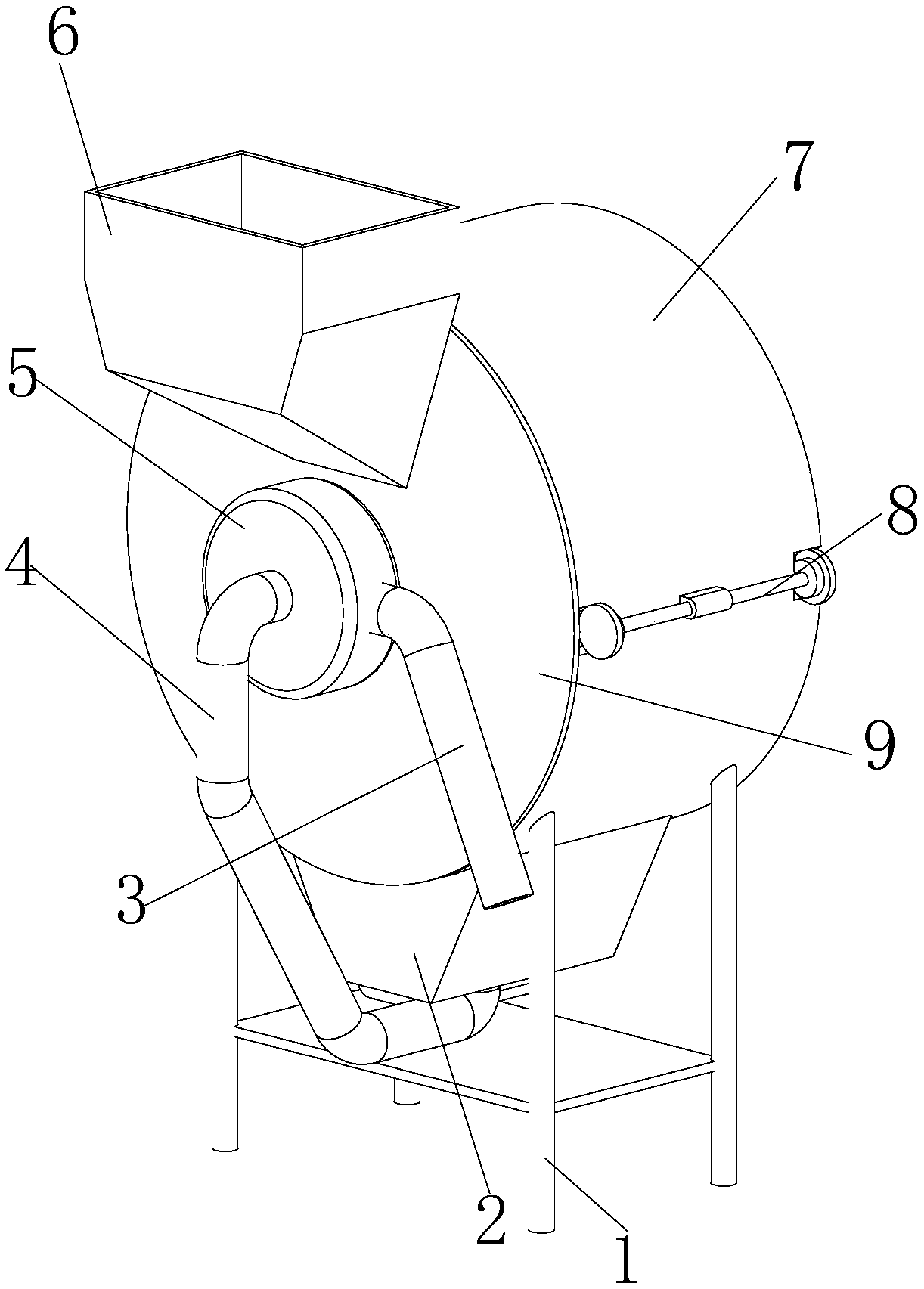 Feed grinder for preventing feed particles from blocking sieve holes