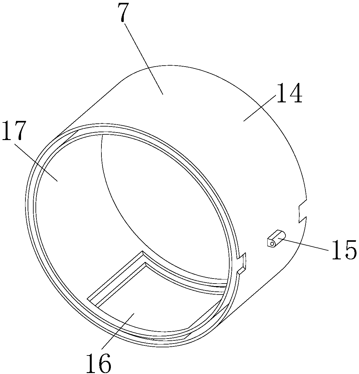 Feed grinder for preventing feed particles from blocking sieve holes