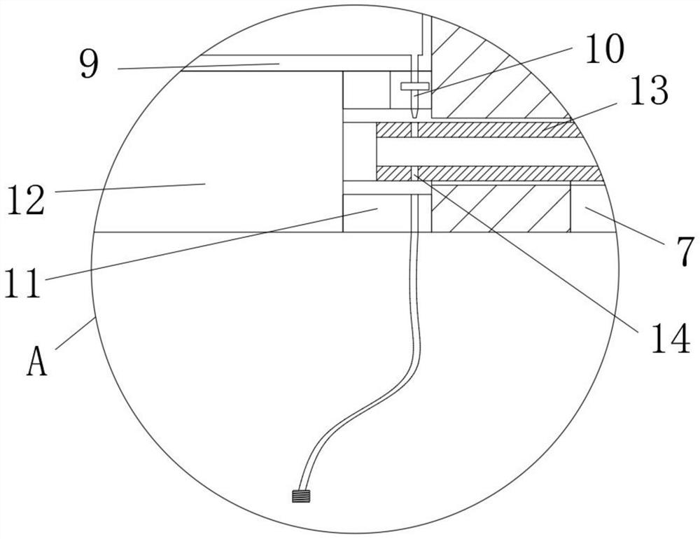 A deburring device for deep processing water outlet metal castings on inner pipe surface