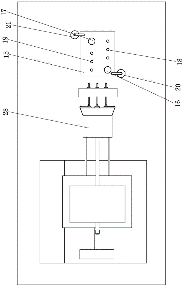 Automobile exhaust manifold small-head end drilling tool