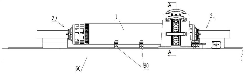 Circular seam milling and friction stir welding integrated device for aluminum alloy storage tank