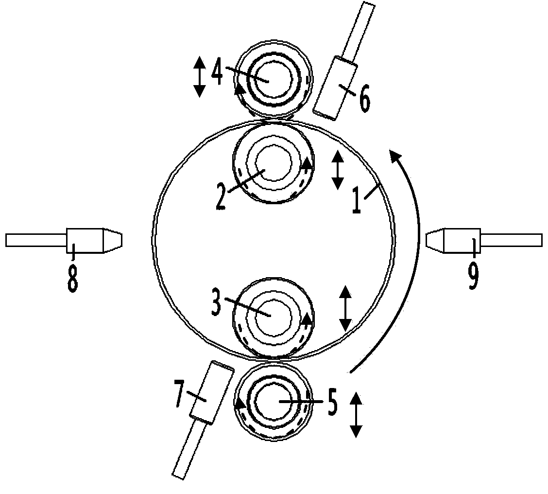 Opposite roller spinning and deformation heat treatment combined manufacturing process for large bellows