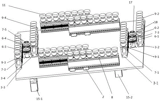 Wall-climbing robot operating on metal wall surface for rectangular coordinate system