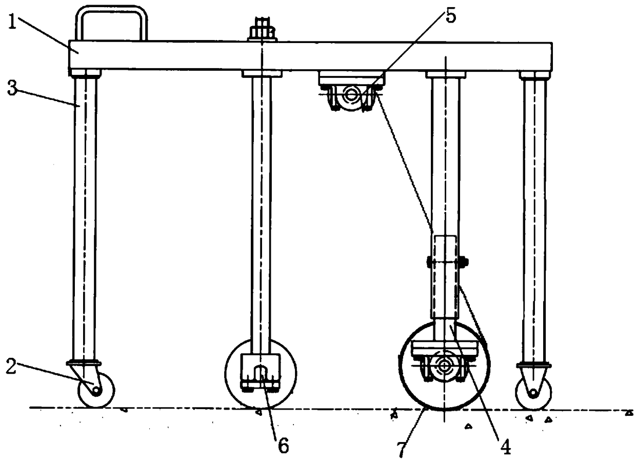 Seam attaching belt laying device and laying method