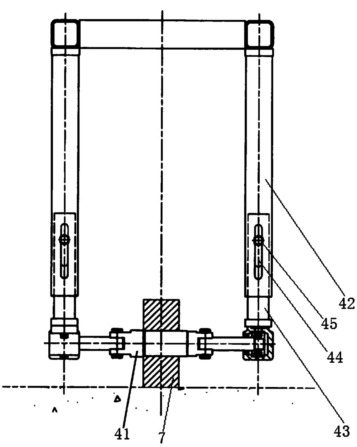 Seam attaching belt laying device and laying method