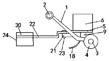 Honeysuckle planting device and honeysuckle planting method