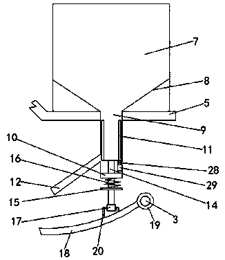 Honeysuckle planting device and honeysuckle planting method