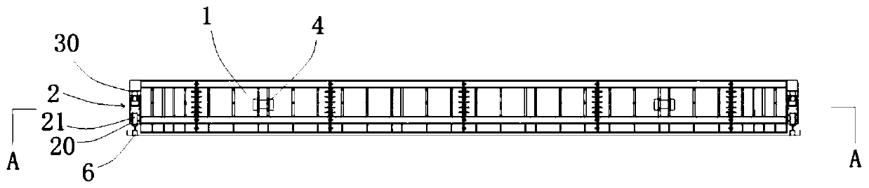 Ultra-high performance material distributing machine for concrete bridge deck construction and construction method of ultra-high performance material distributing machine for concrete bridge deck construction