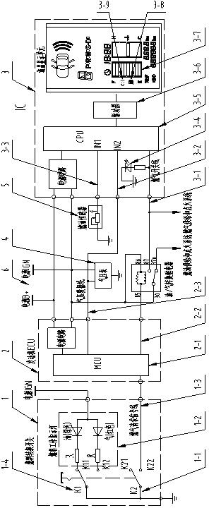 Fuel display control system and method for double-fuel automobile