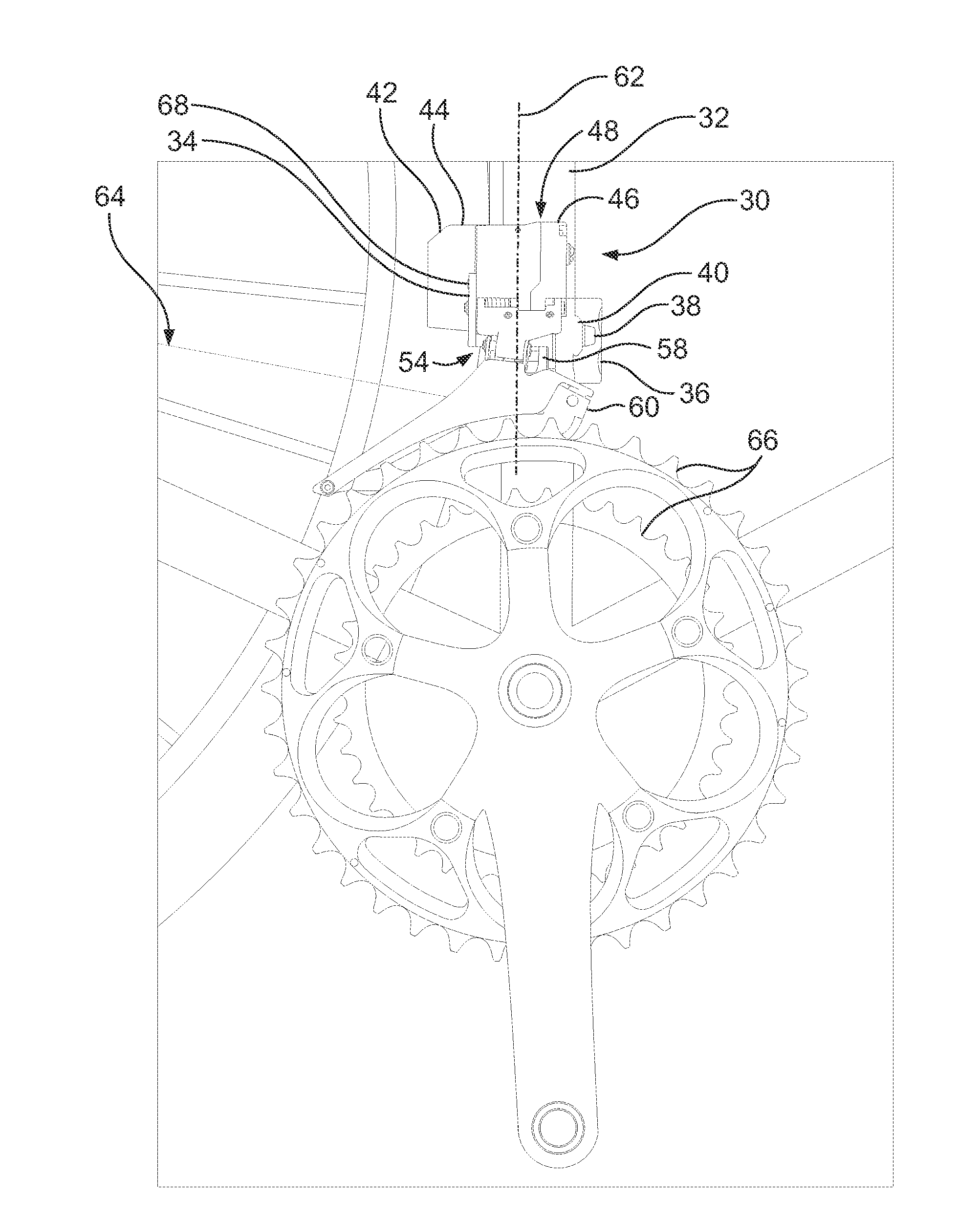 Front gear changer