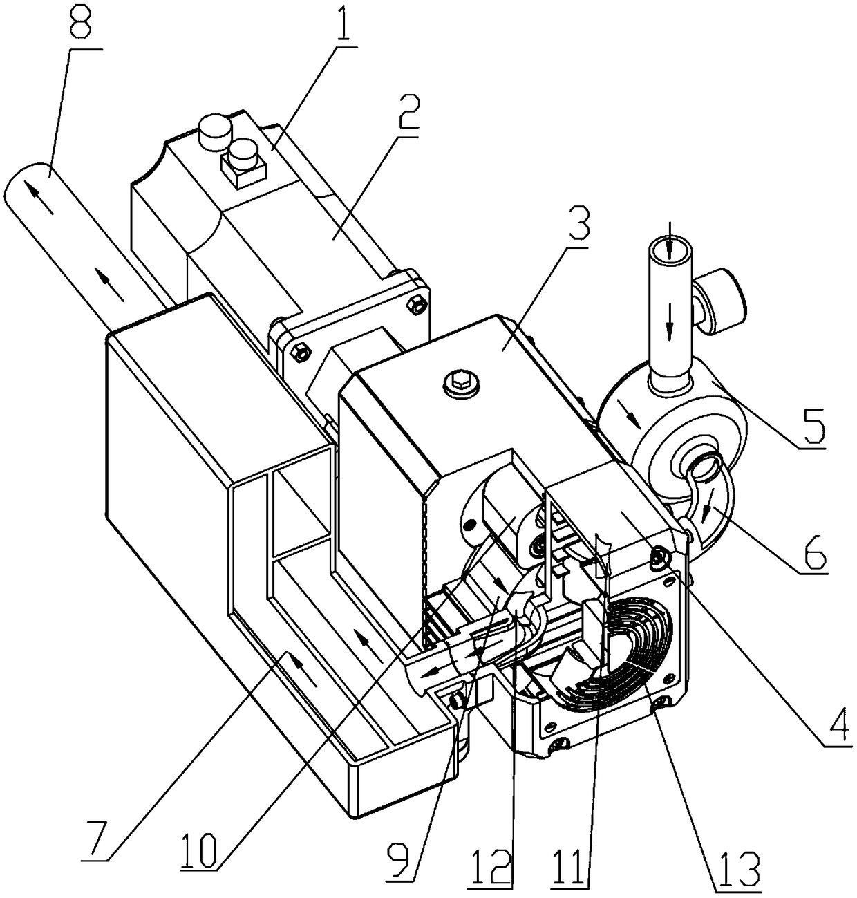 Dry-type claw type vacuum pump