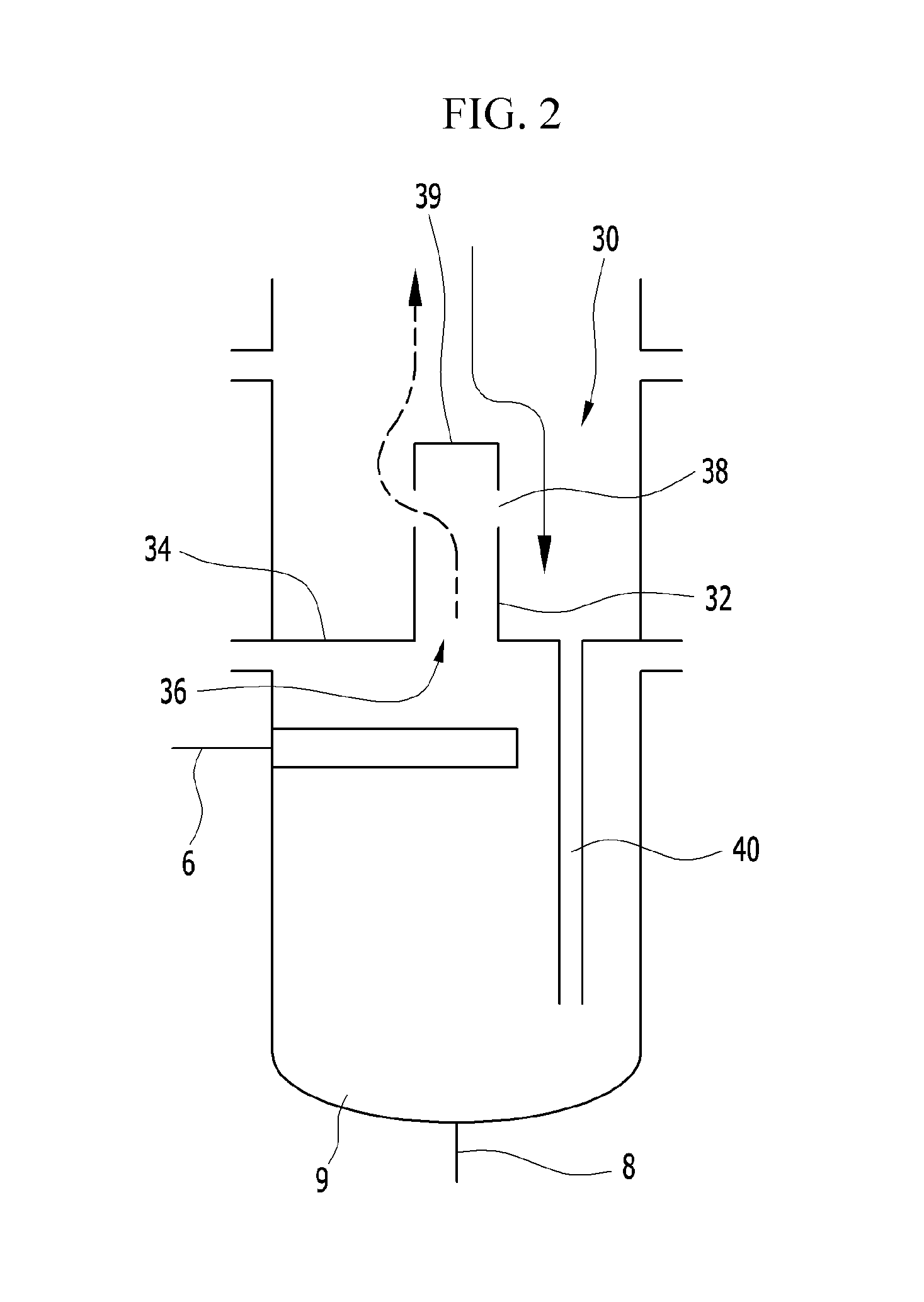 Absorption tower having absorption separator