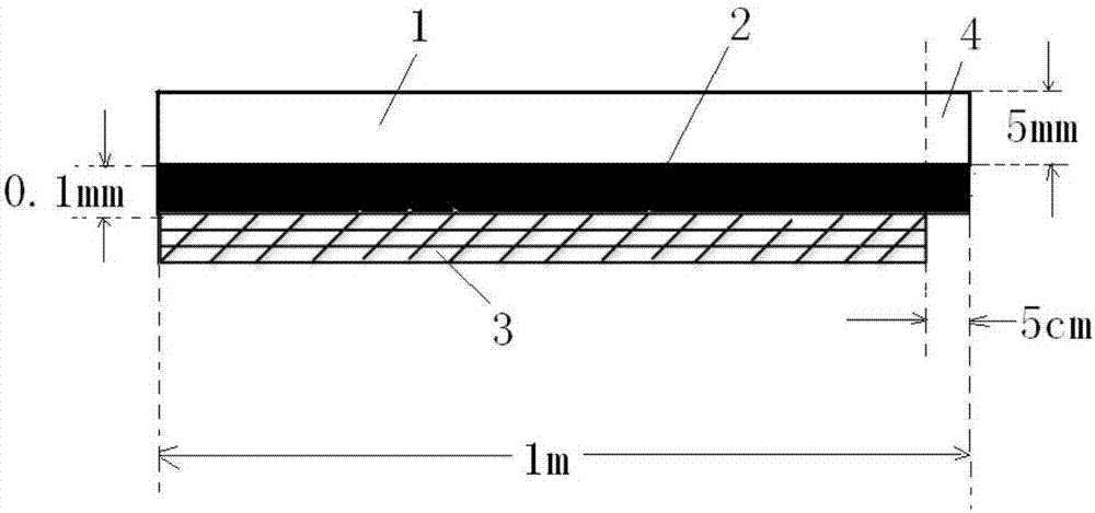 Thermoplastic polyolefin impermeable composite material and preparation method thereof