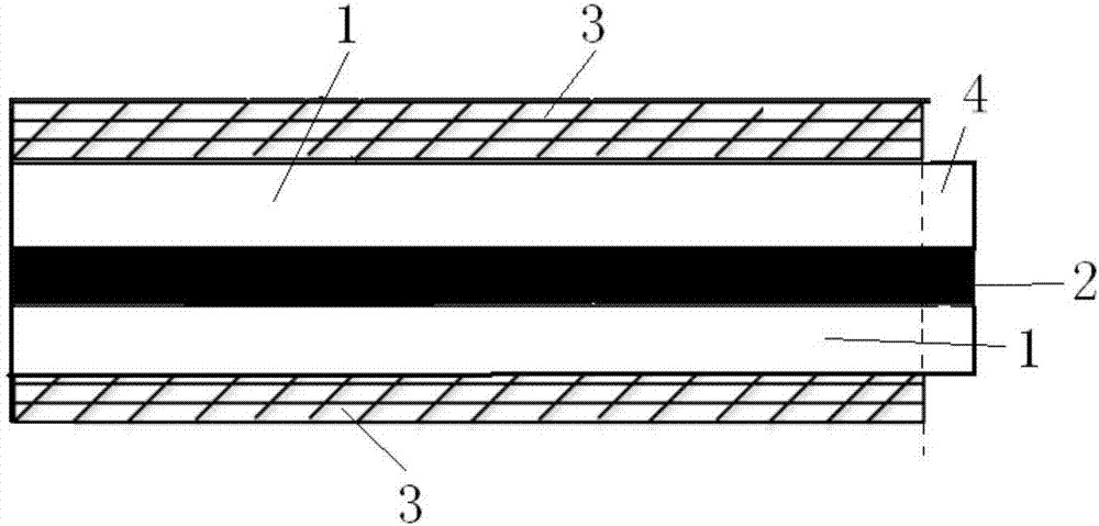 Thermoplastic polyolefin impermeable composite material and preparation method thereof