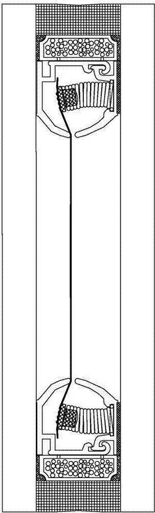 Inner suspension film hollow glass