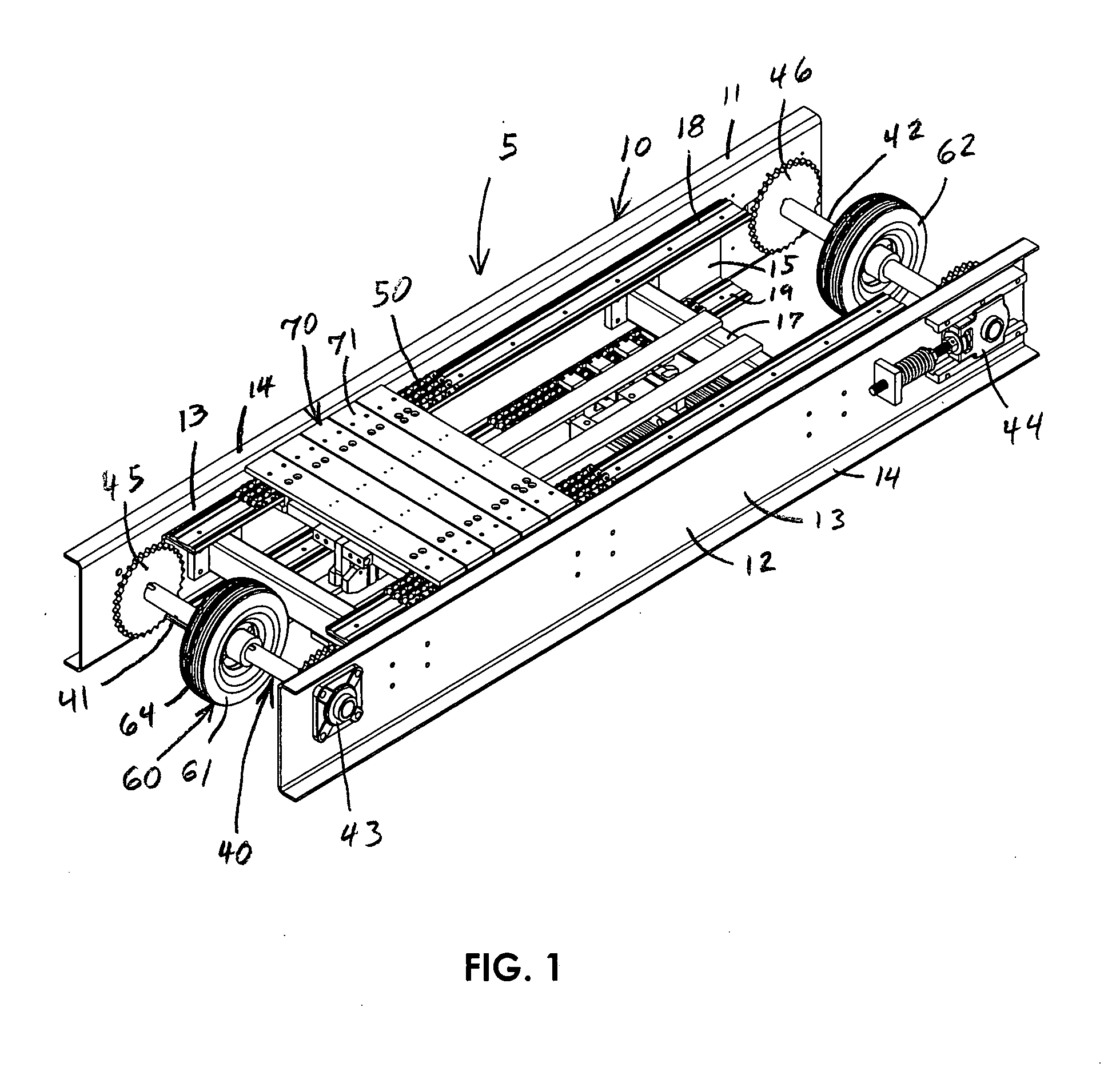 Low profile over-under conveyor