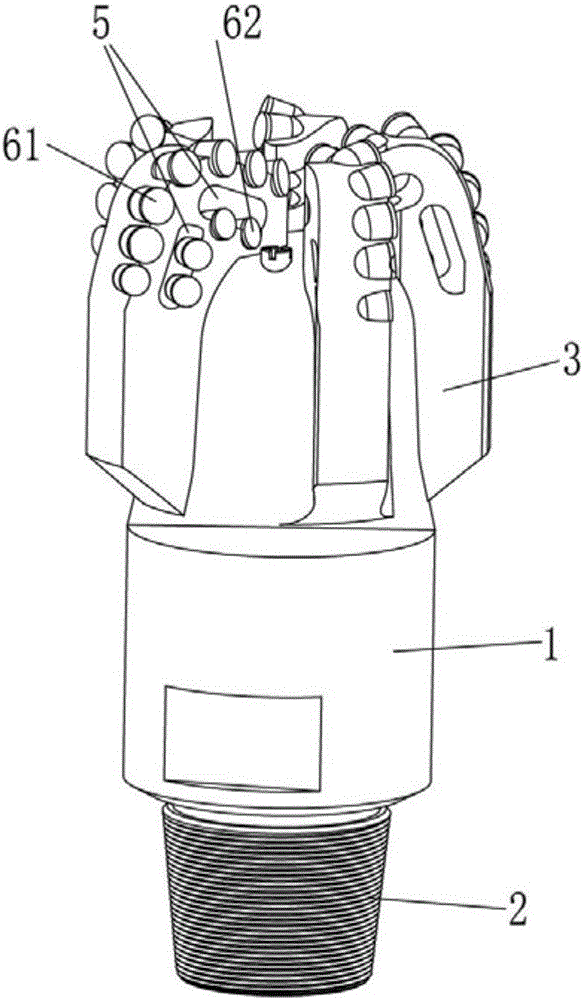 Long-service-life drill bit with self-repairing capacity