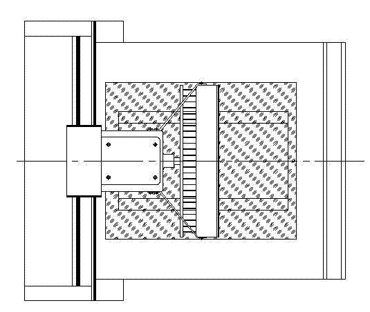 Vacuum glass support pillar layout device