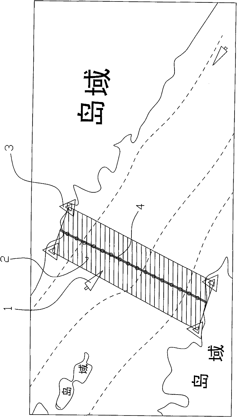 Monitoring method for protecting submarine cable from being damaged by transient ships