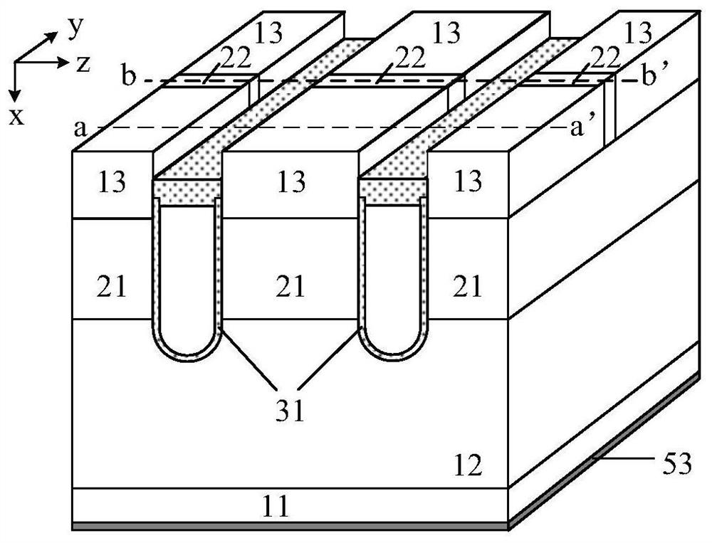 Trench VDMOS device with integrated ESD protection and manufacturing method