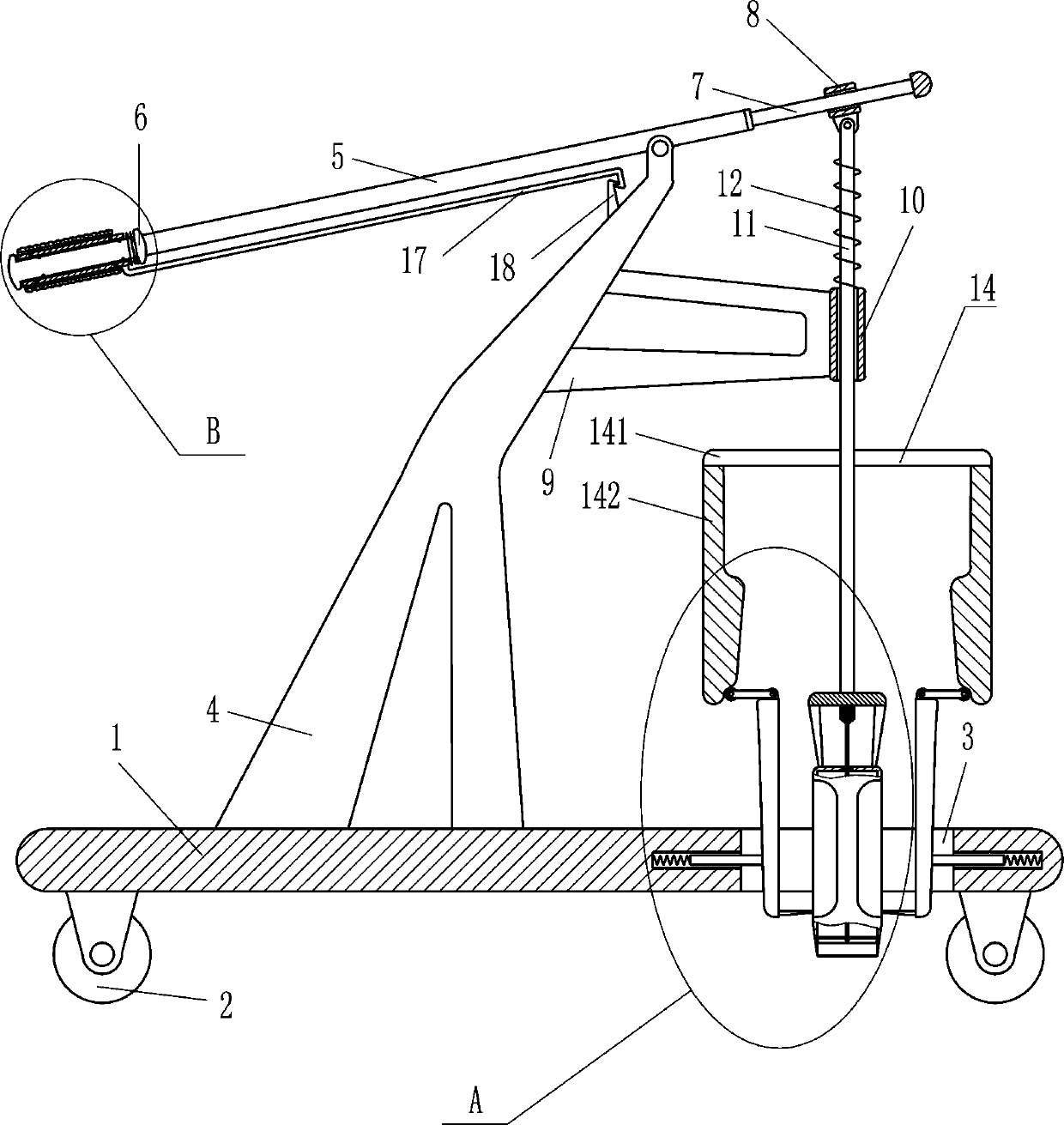 Boundary pile locator for land planning