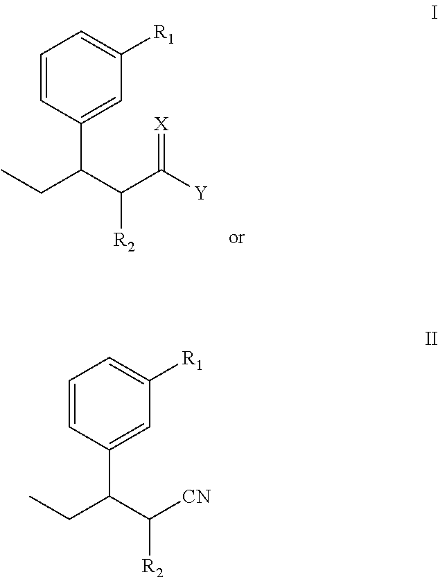 Intermediate for preparing tapentadol or analogues thereof