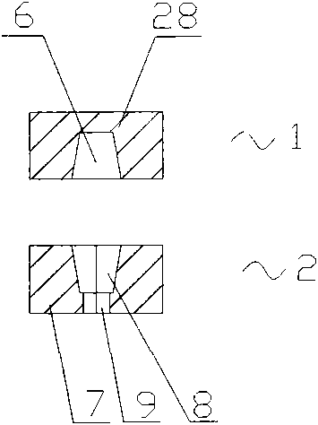 Hot die-pressing production technique of shackle and die thereof