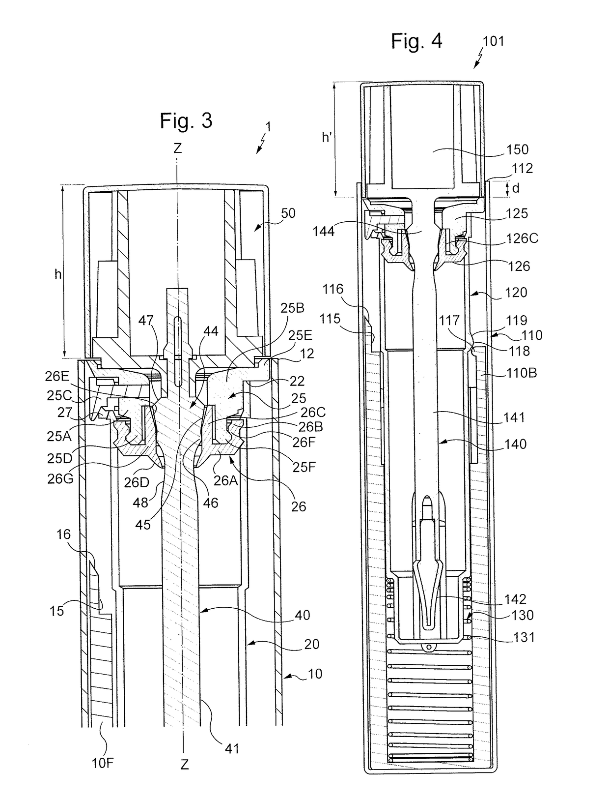 A container for a pasty or liquid cosmetic product with a retractable application element