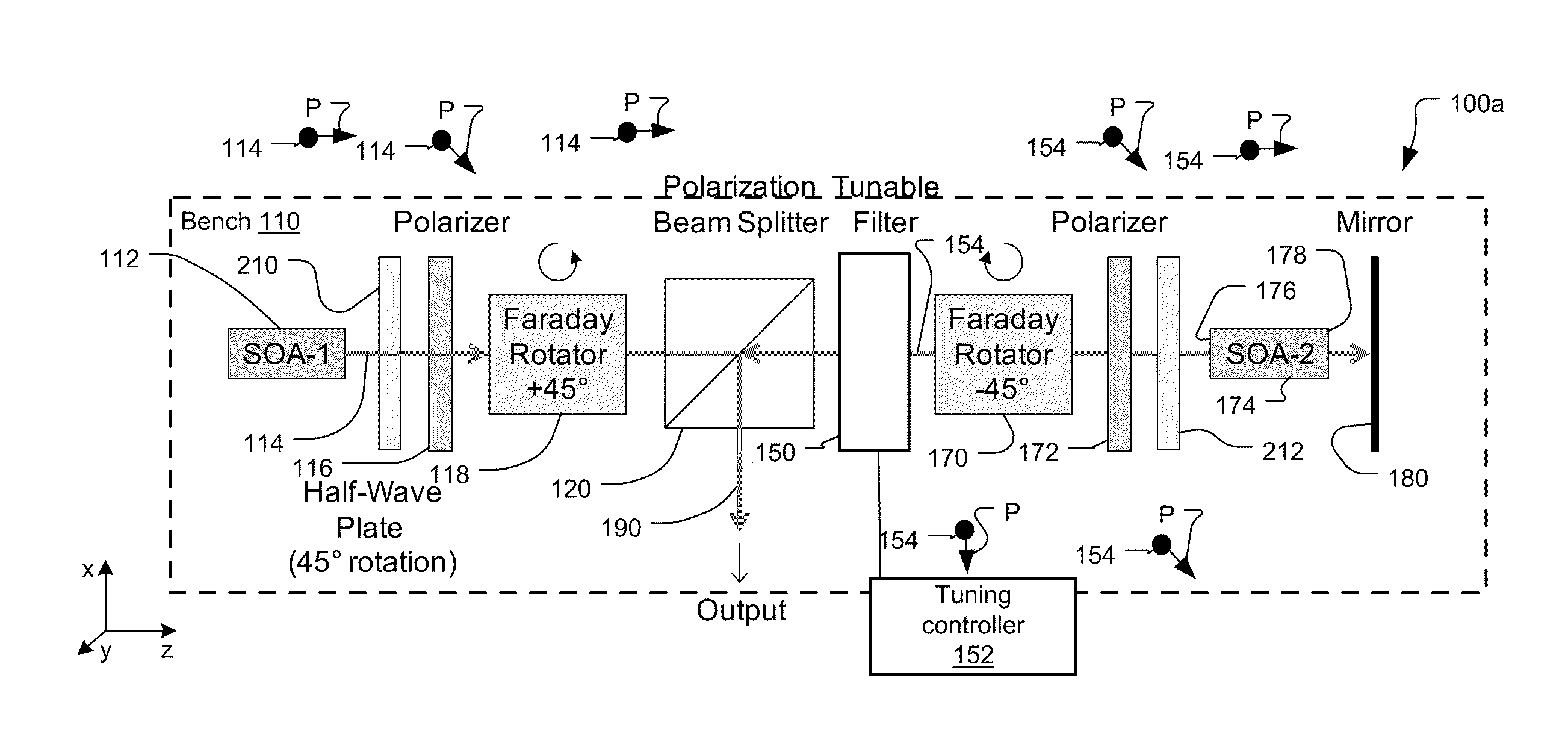 ASE swept source with self-tracking filter for OCT medical imaging