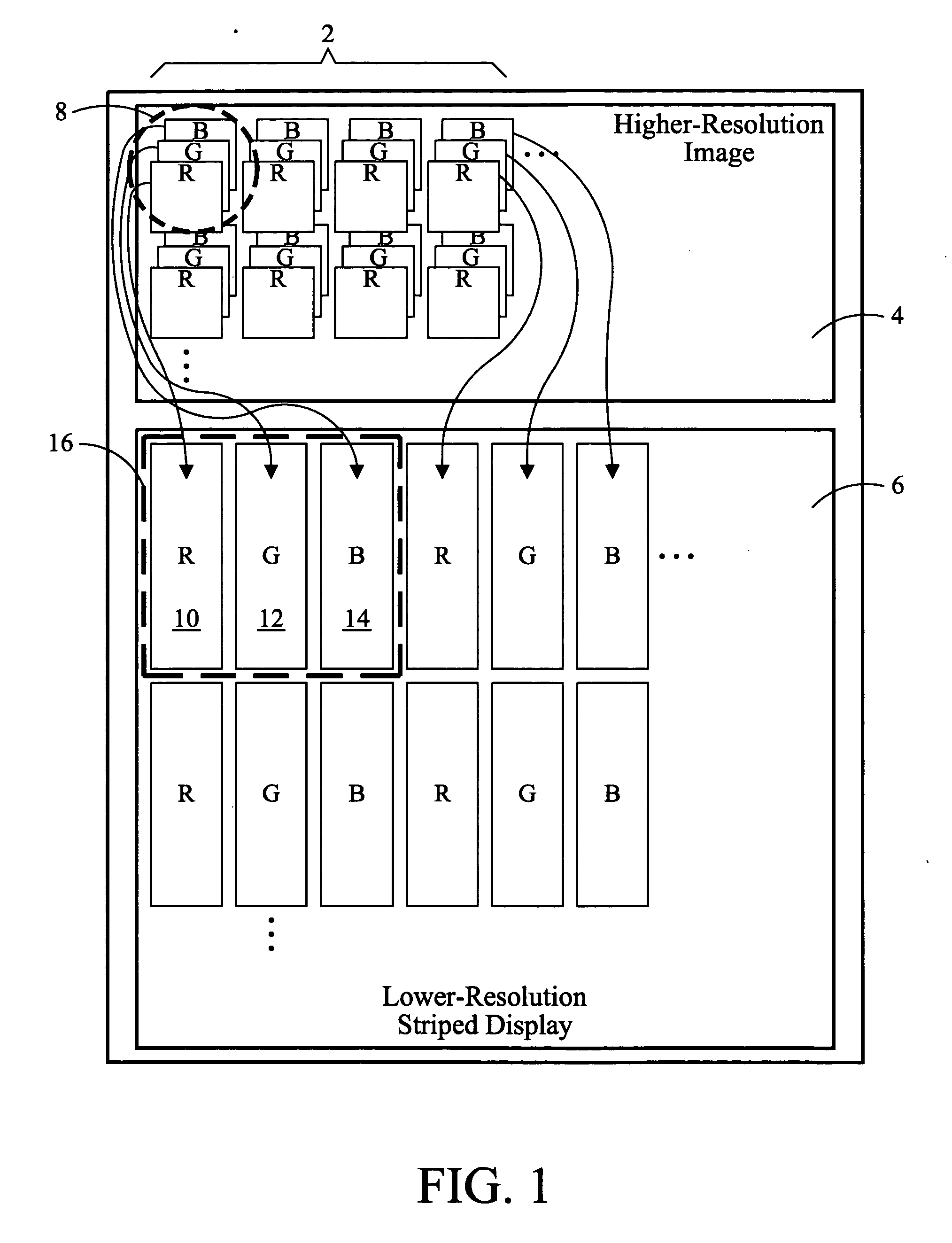 System for improving an image displayed on a display