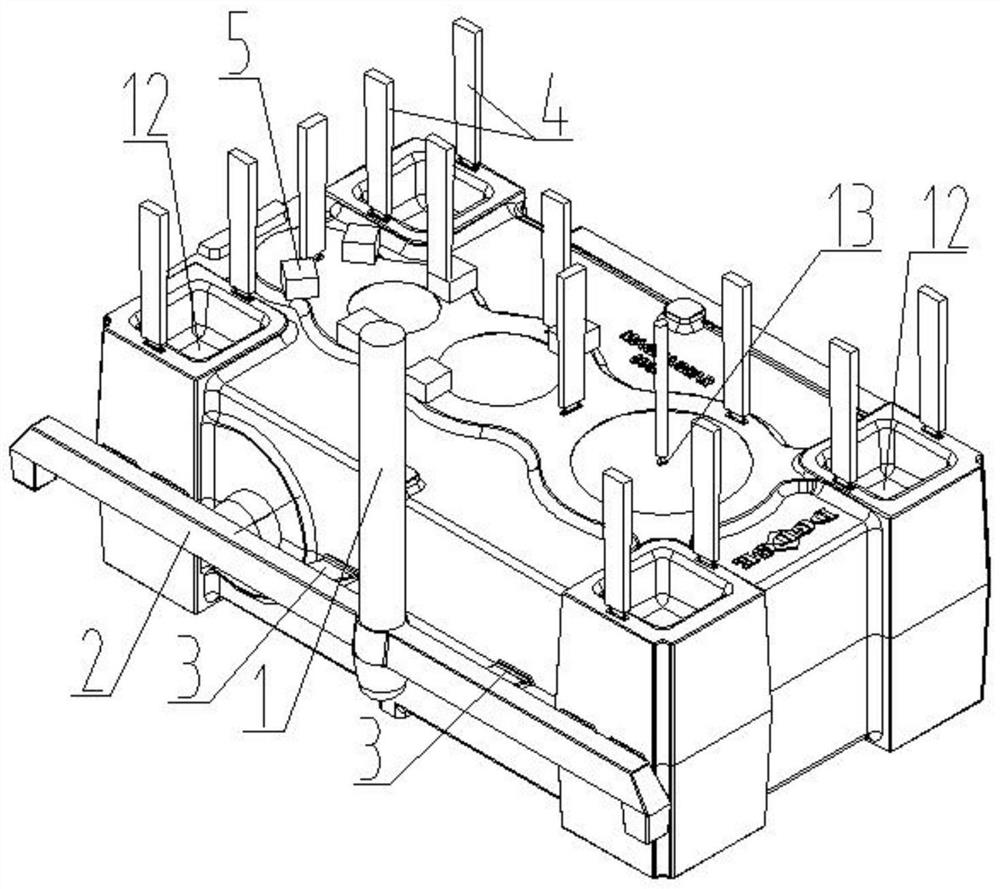 Casting method of gearbox casting