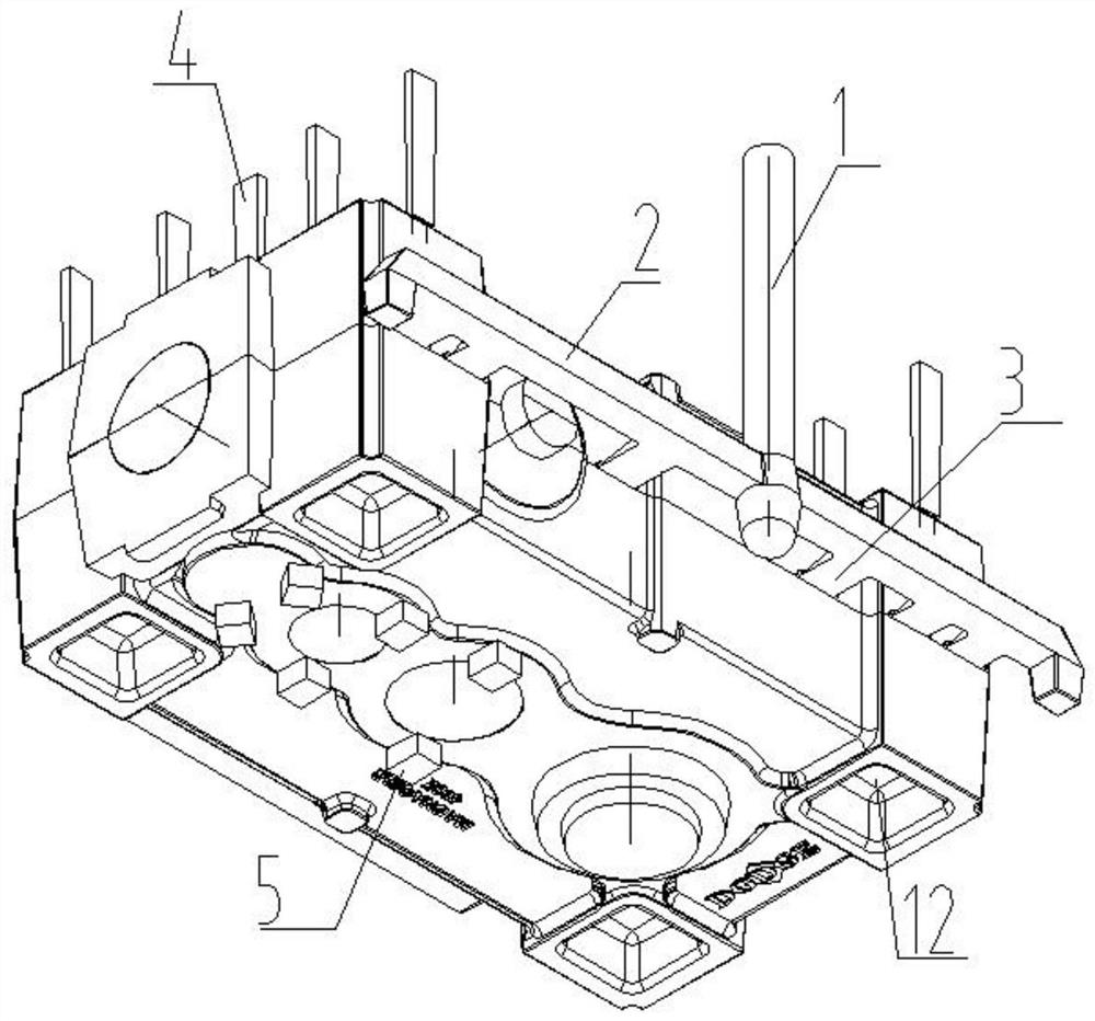 Casting method of gearbox casting