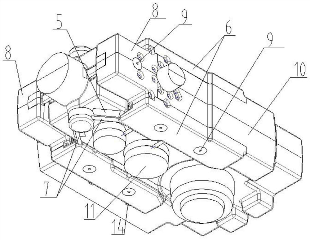 Casting method of gearbox casting