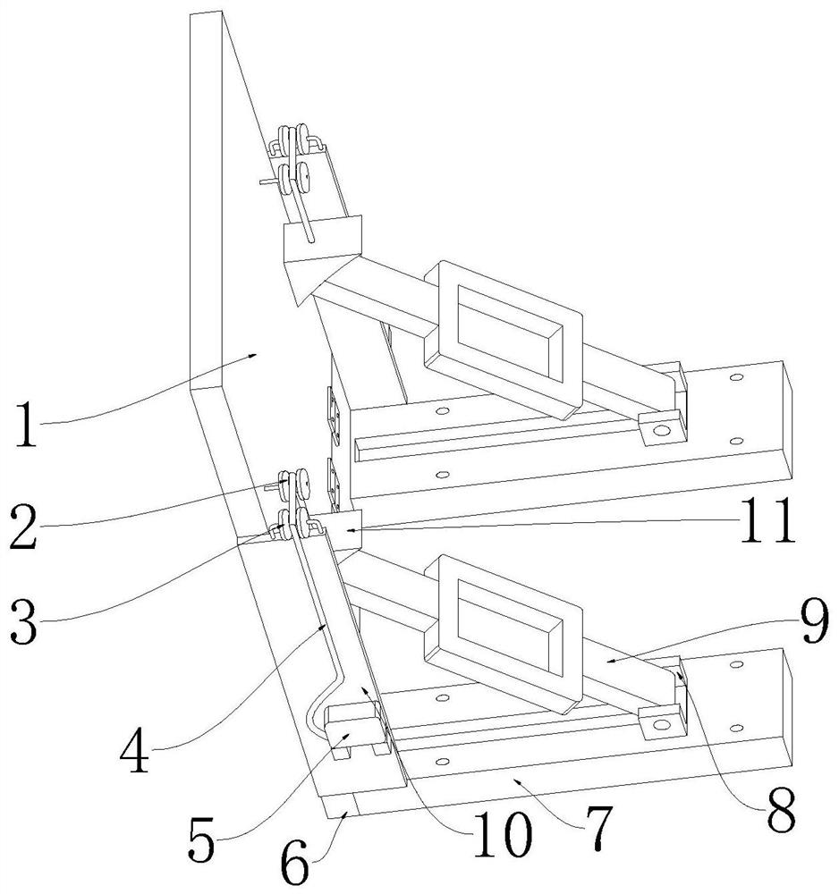 Fabricated building wall supporting device