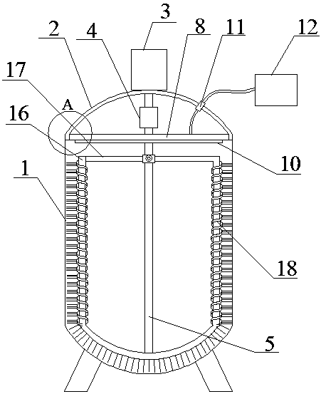 A chemical reactor fouling removal device