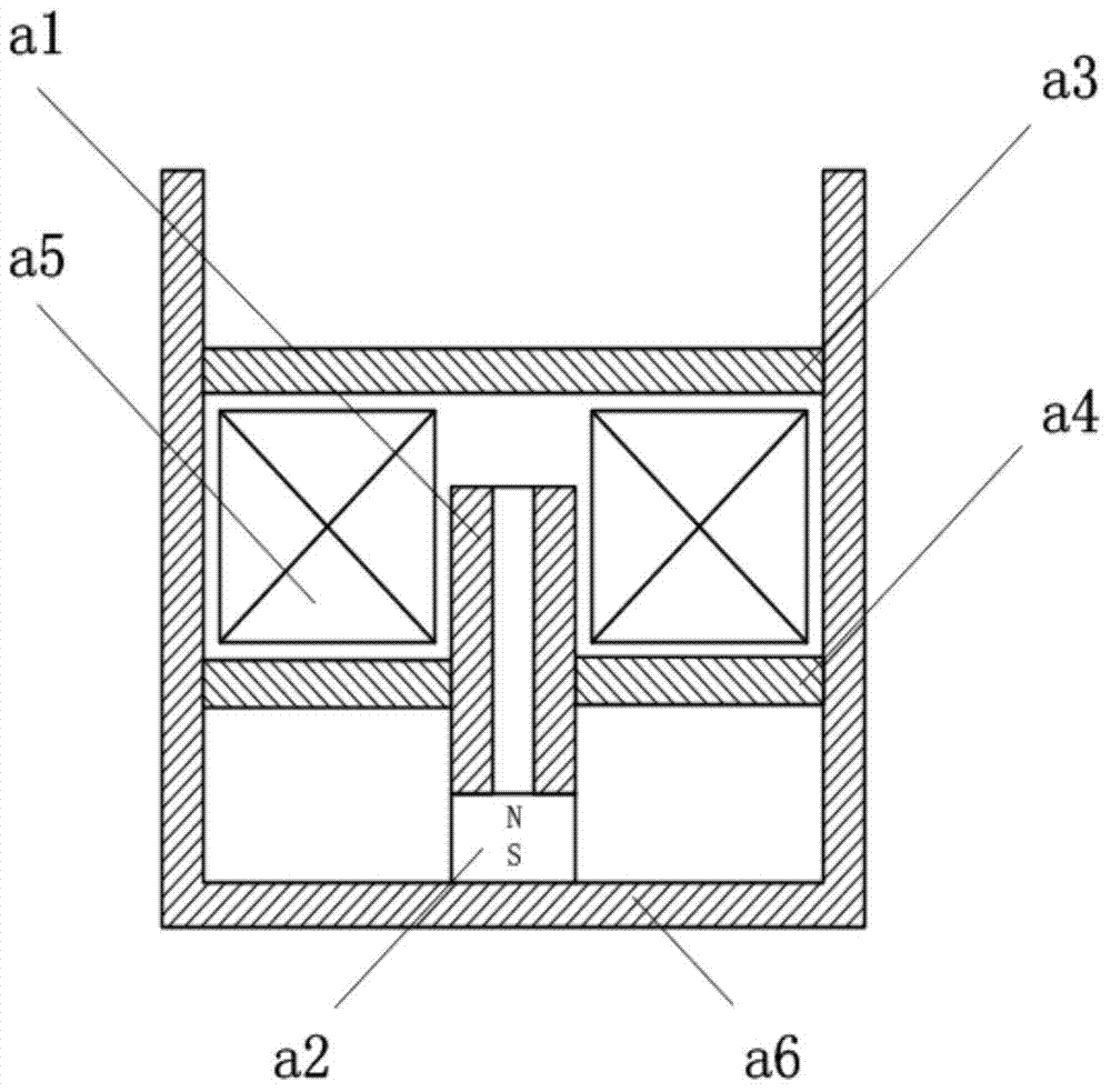 Electromagnetic structure of high-power relay