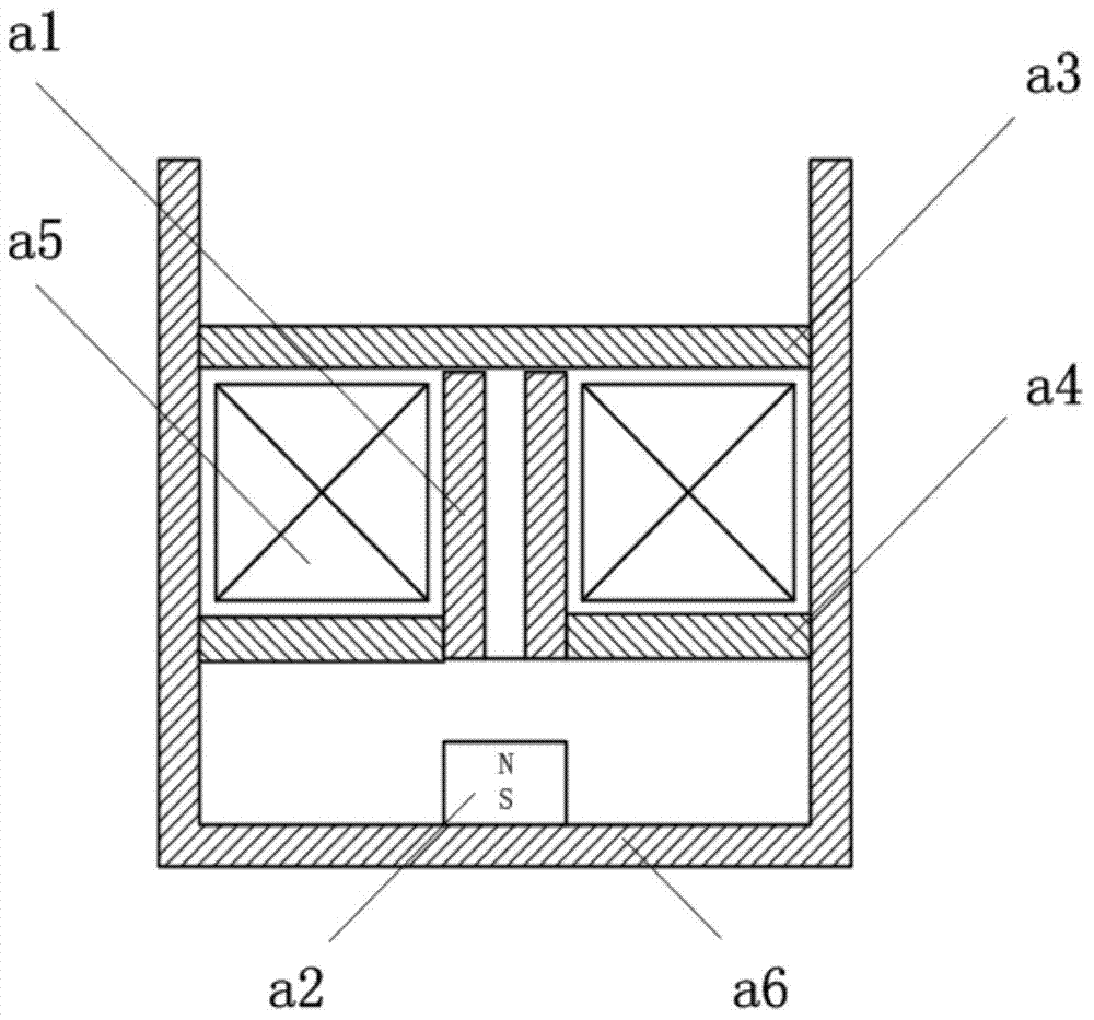 Electromagnetic structure of high-power relay