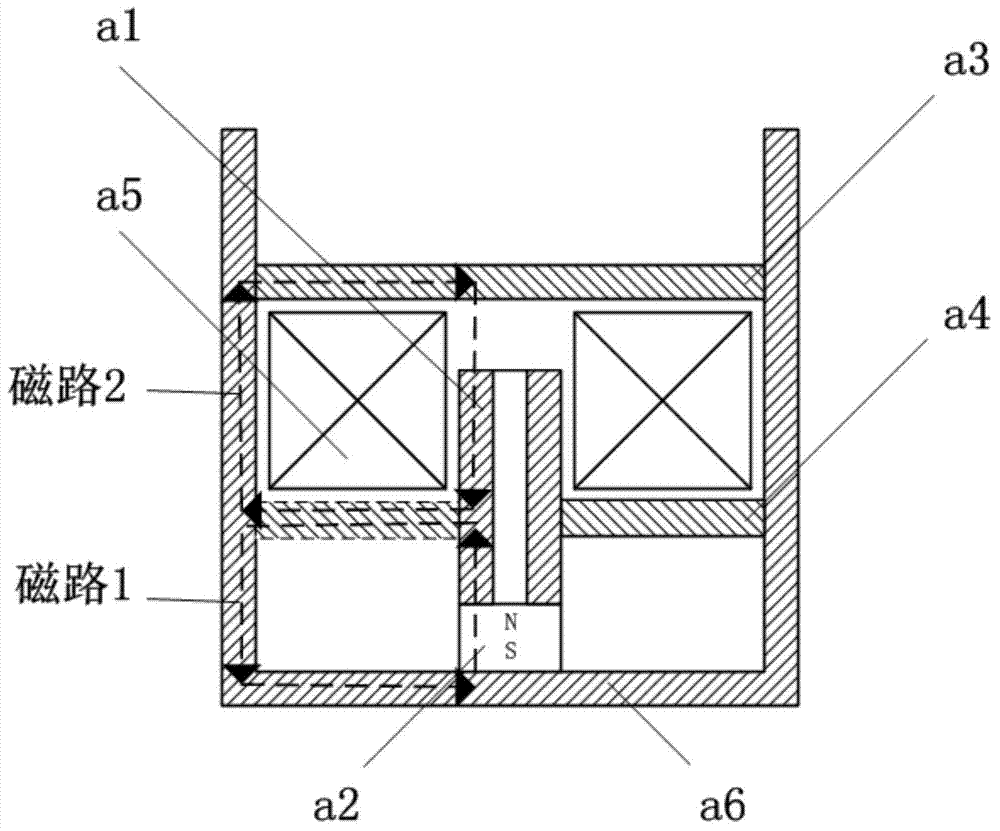 Electromagnetic structure of high-power relay