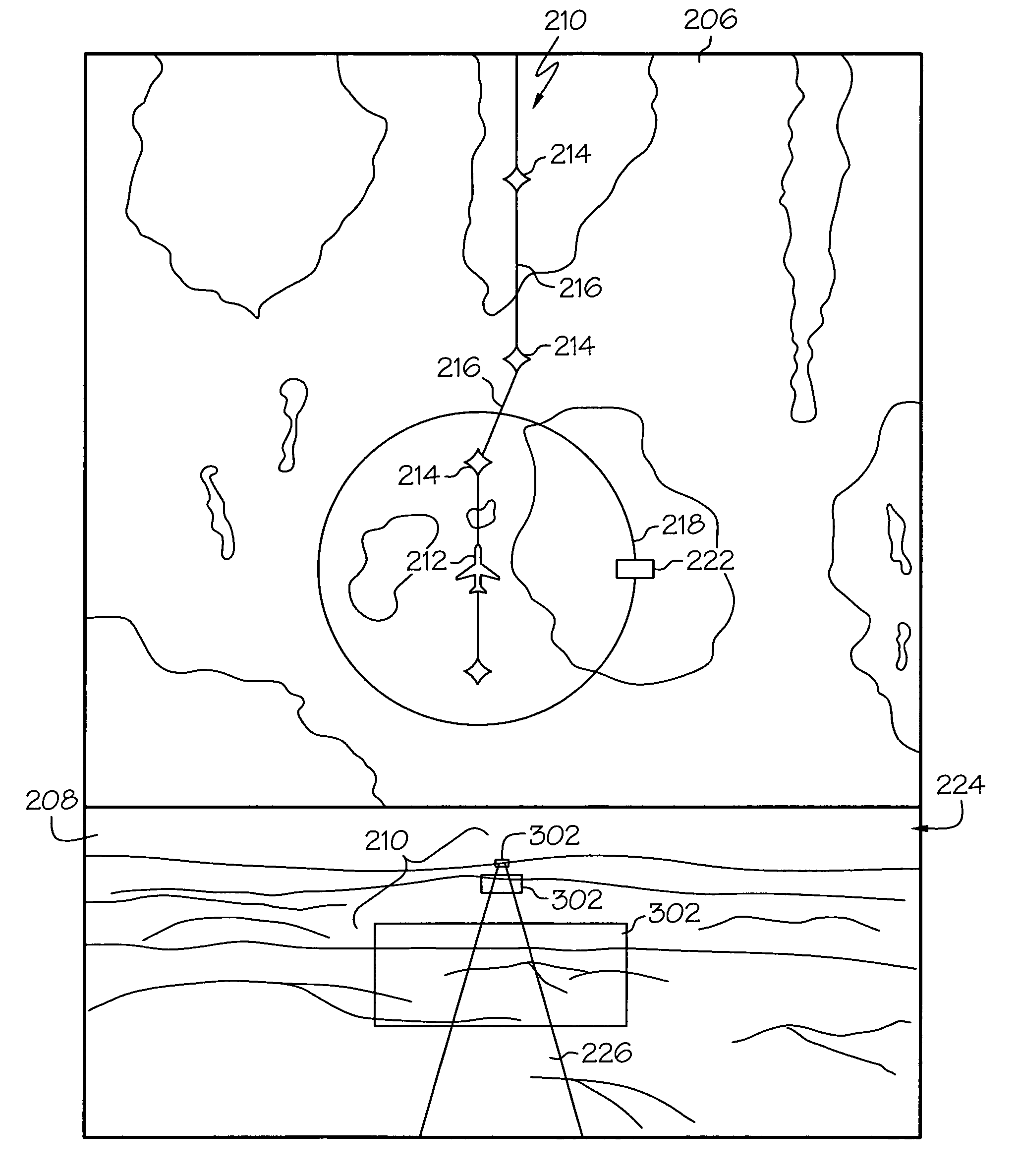 Perspective vertical situation display system and method